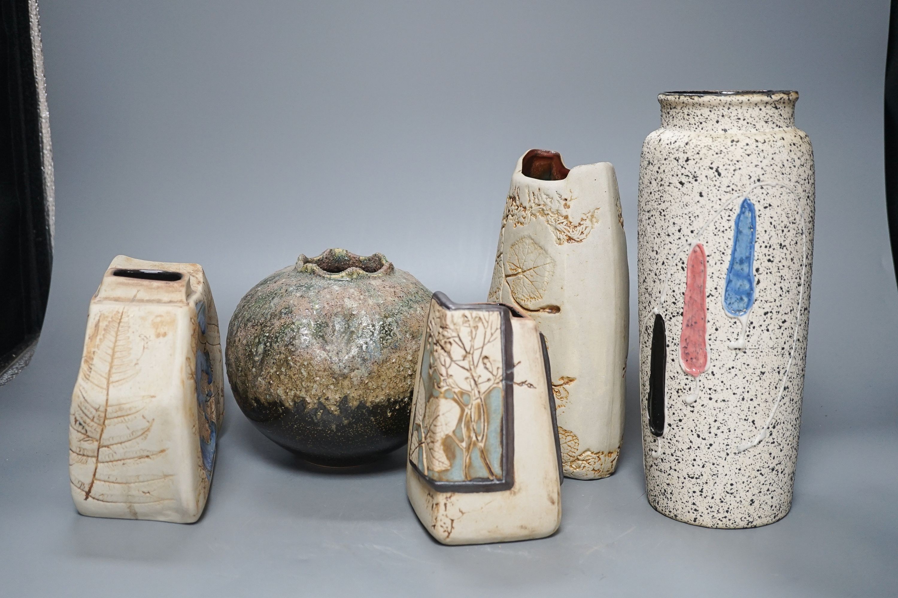 5 pieces of Malaysian studio pottery